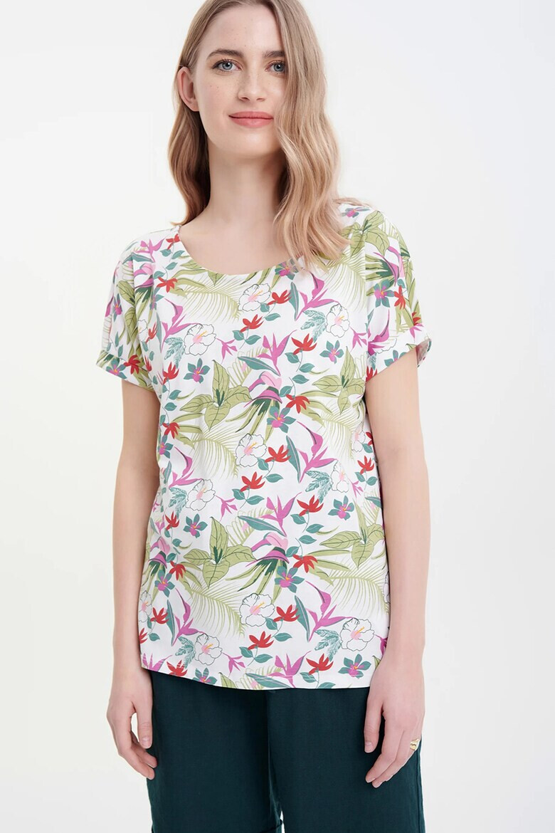 GreenPoint Tricou cu imprimeu floral - Pled.ro