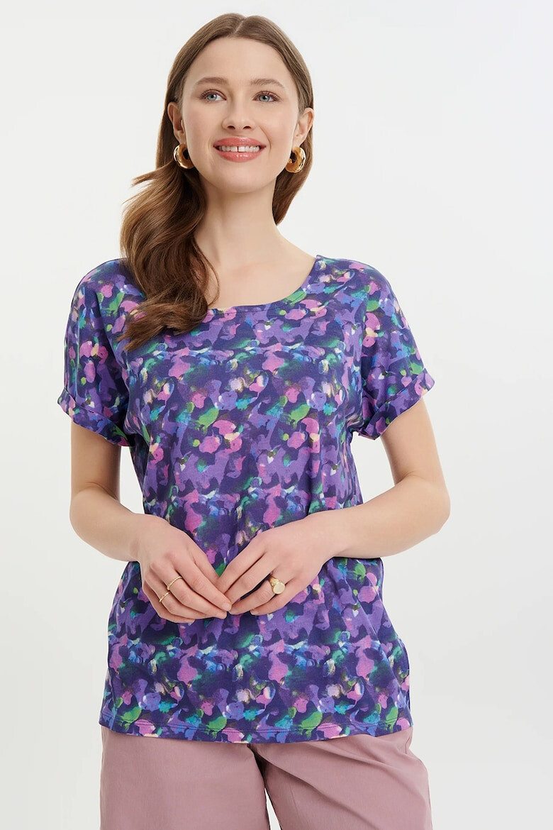 GreenPoint Tricou cu imprimeu floral - Pled.ro