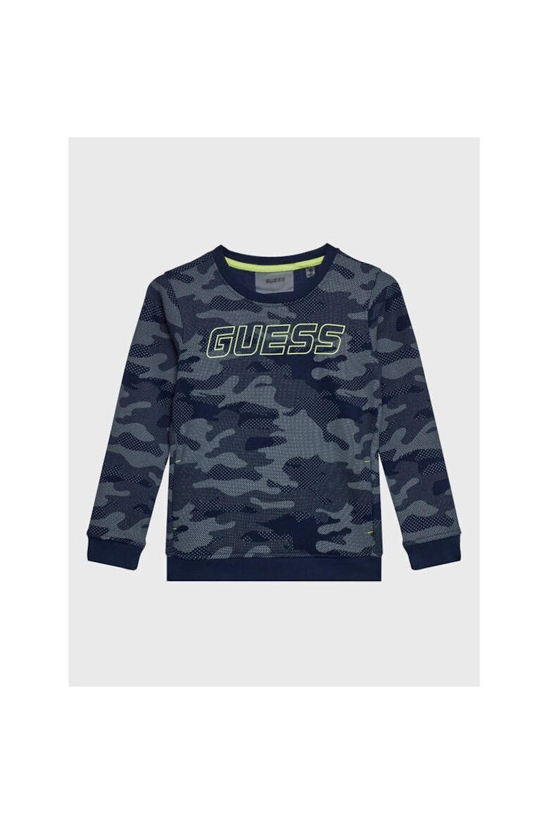 GUESS Bluza copii 80267 Albastru Bumbac - Pled.ro