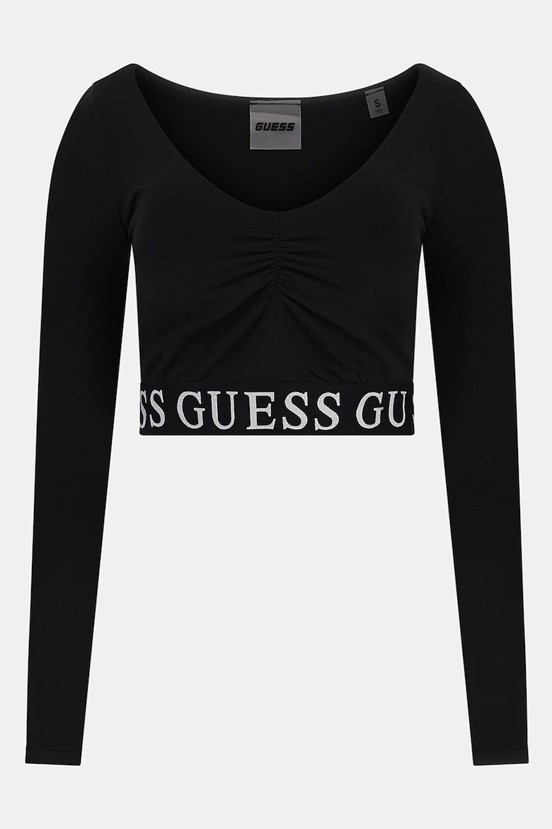 GUESS Bluza crop cu banda logo pentru fitness - Pled.ro