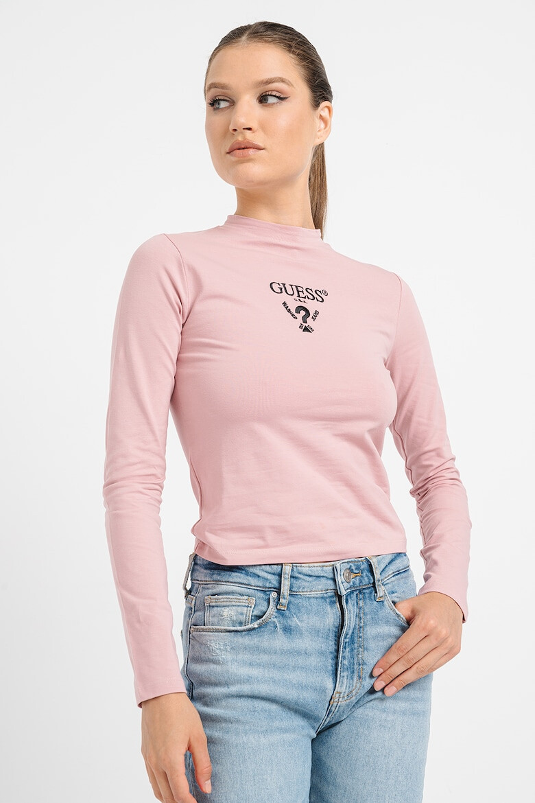 GUESS Bluza crop cu logo brodat pentru fitness - Pled.ro