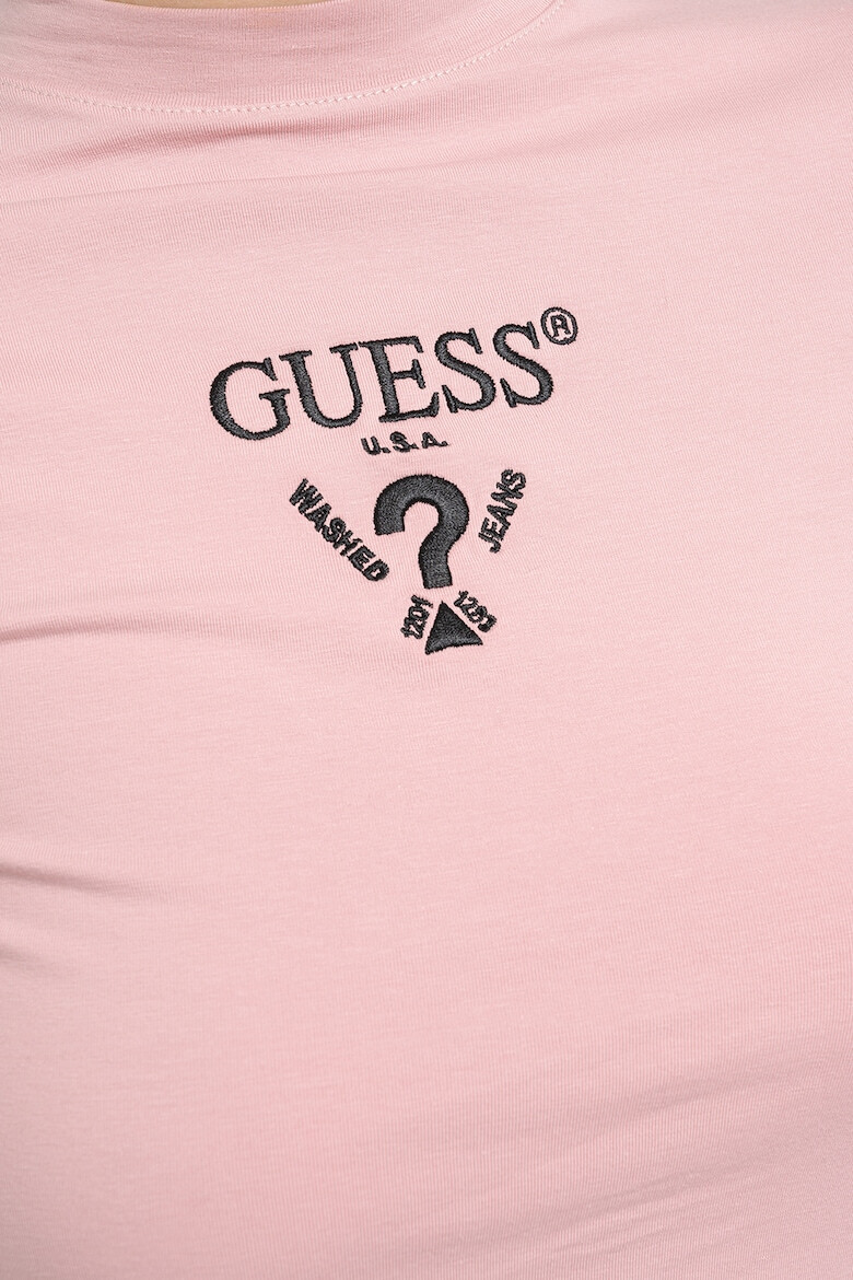 GUESS Bluza crop cu logo brodat pentru fitness - Pled.ro