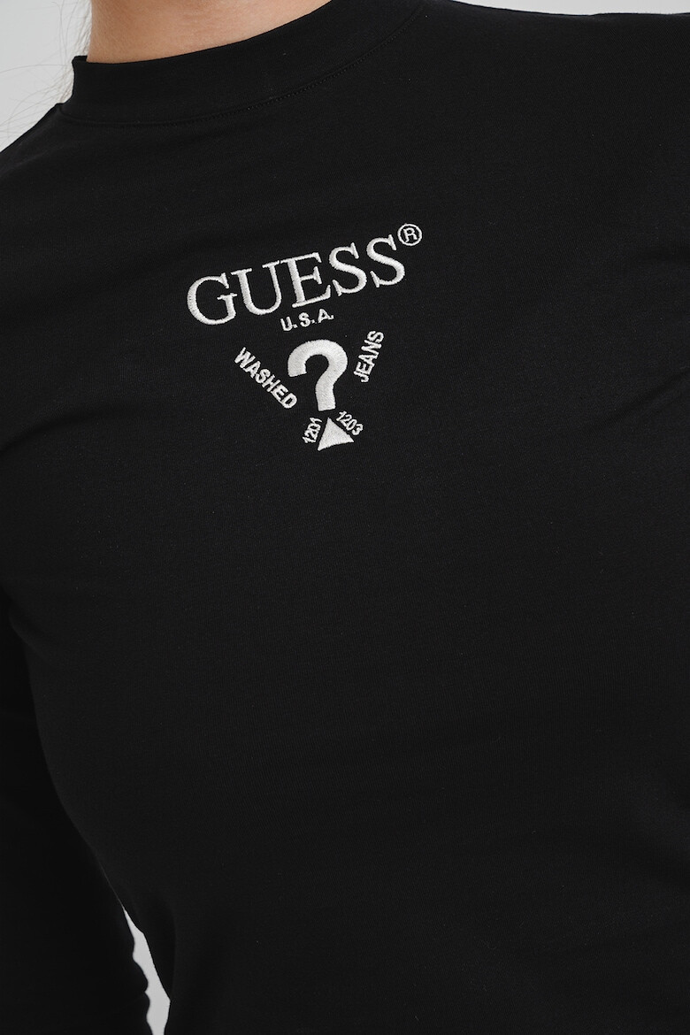 GUESS Bluza crop cu logo brodat pentru fitness - Pled.ro