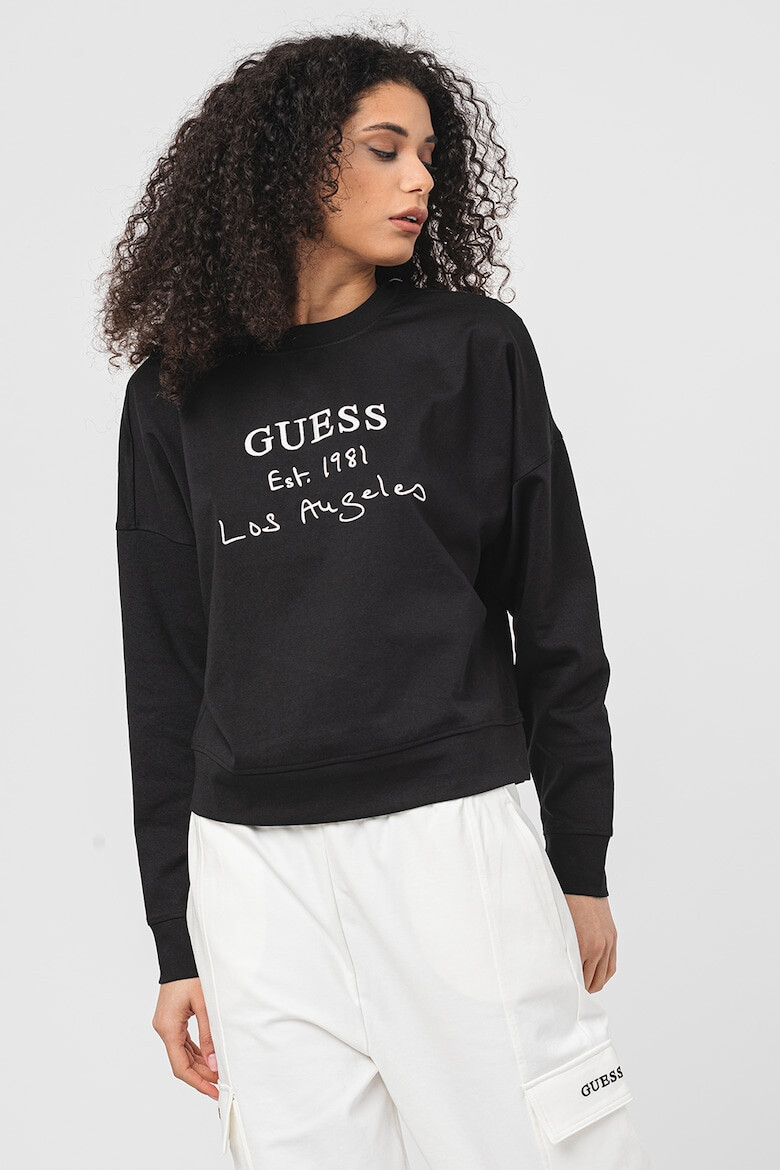 GUESS Bluza cu imprimeu logo pentru fitness - Pled.ro