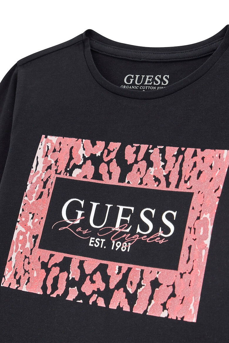 GUESS KIDS GUESS Bluza cu imprimeu si decolteu la baza gatului - Pled.ro