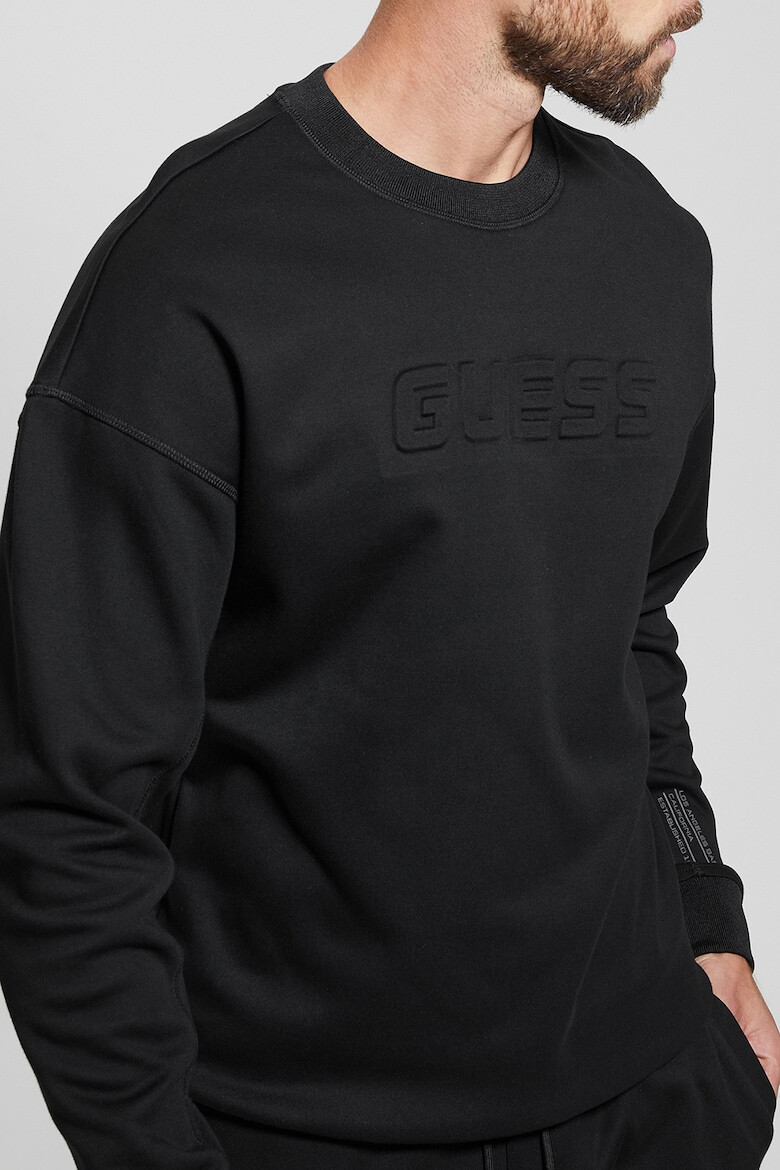 GUESS Bluza de trening cu logo in relief - Pled.ro