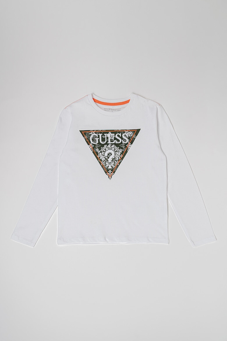 GUESS KIDS Bluza din bumbac cu imprimeu logo - Pled.ro