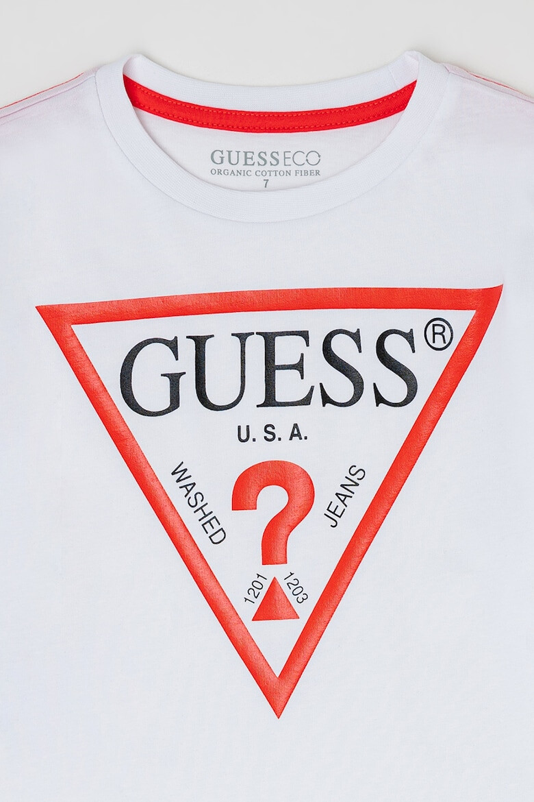 GUESS KIDS Bluza din bumbac organic cu imprimeu logo - Pled.ro