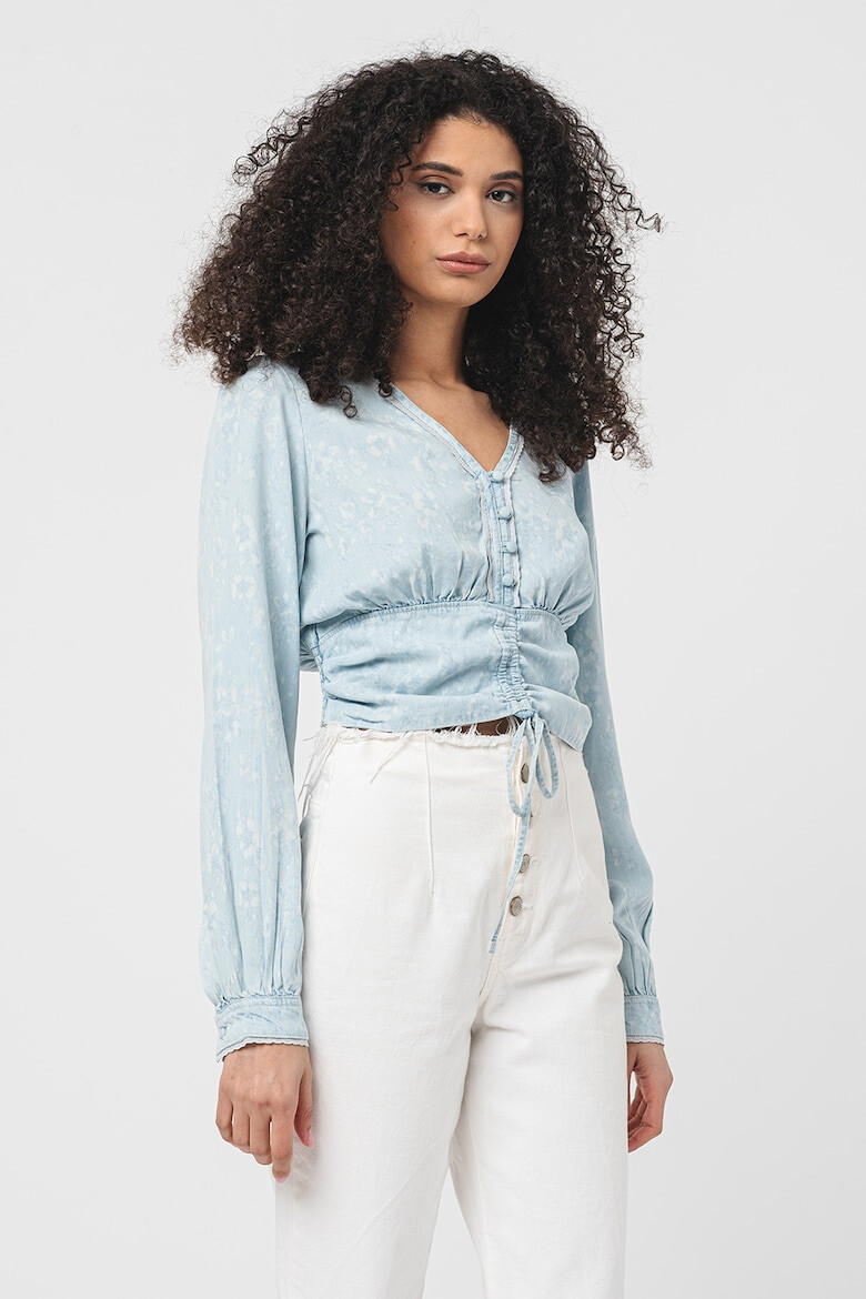 GUESS Bluza din chambray cu snururi - Pled.ro