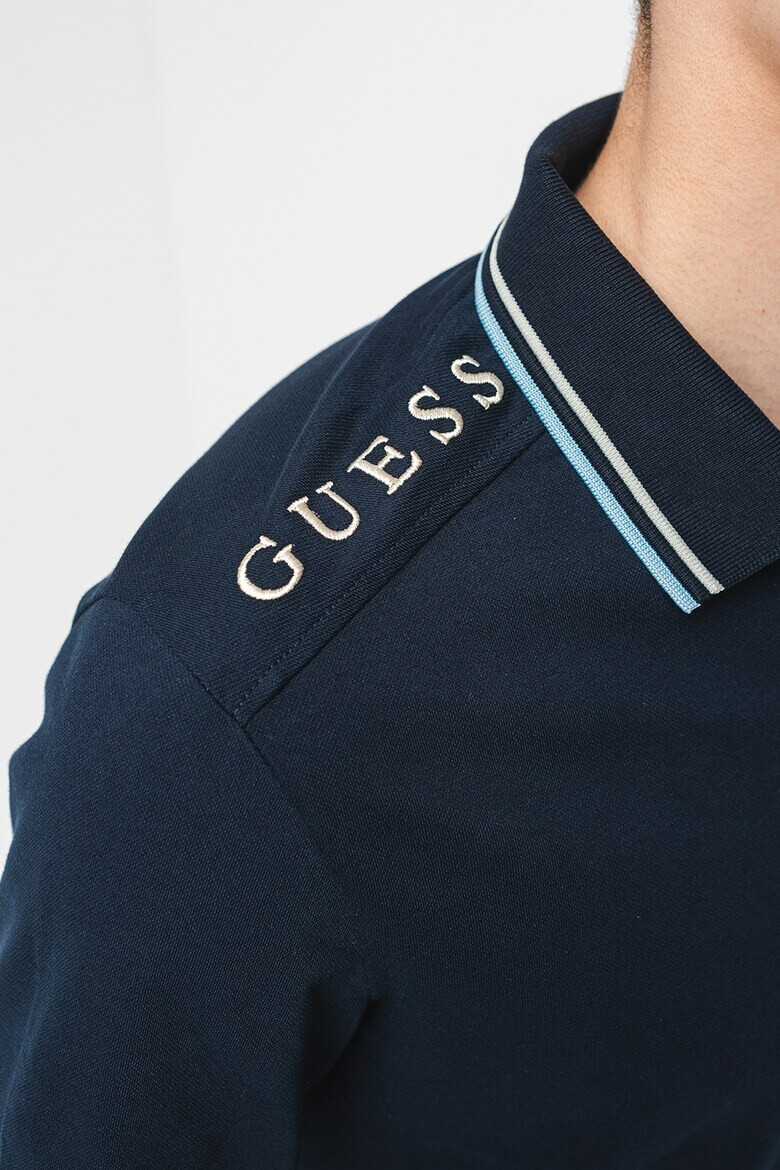 GUESS Bluza polo cu model uni - Pled.ro