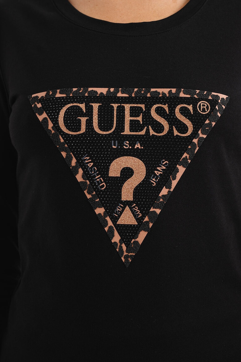 GUESS JEANS Bluza slim fit cu imprimeu logo - Pled.ro