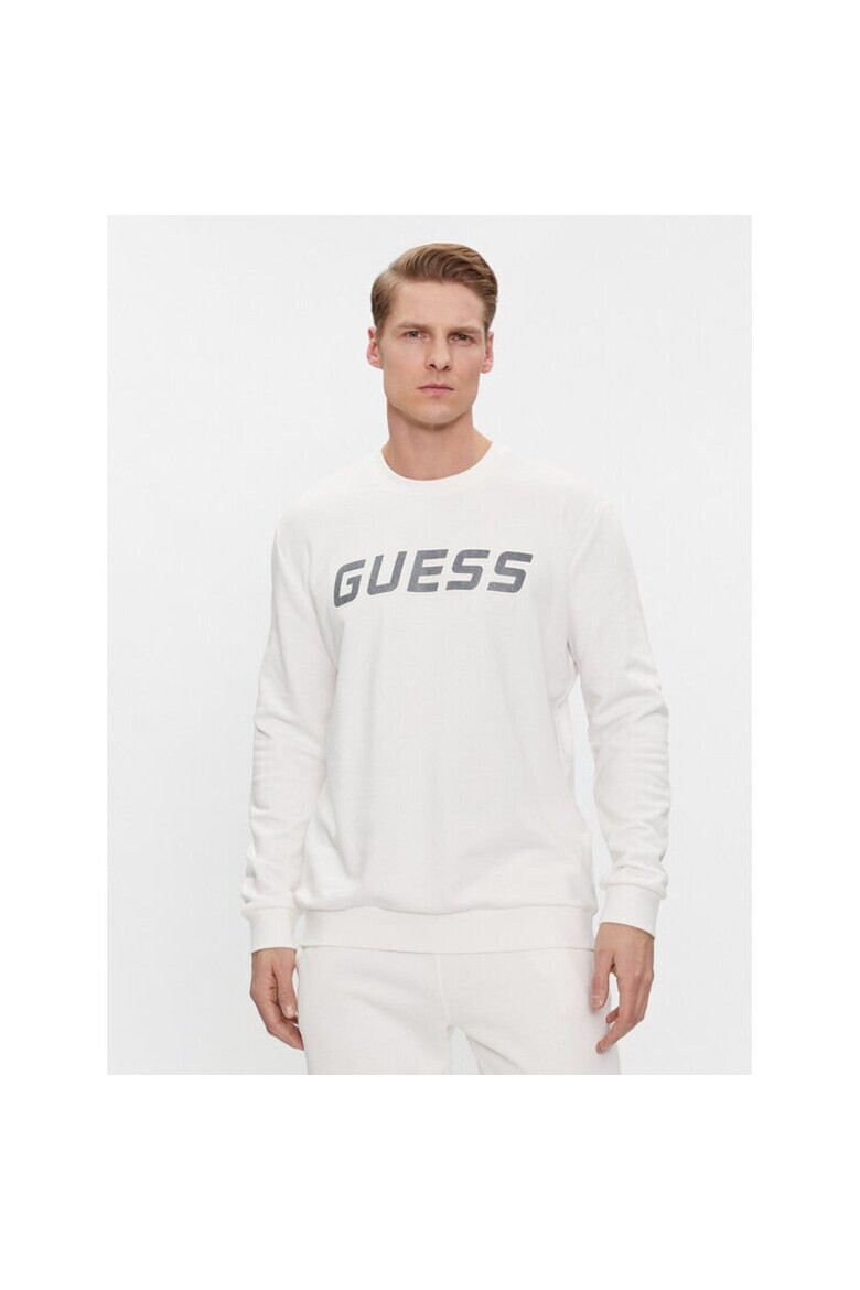 GUESS Bluza sport barbati 400910 Alb Bumbac - Pled.ro