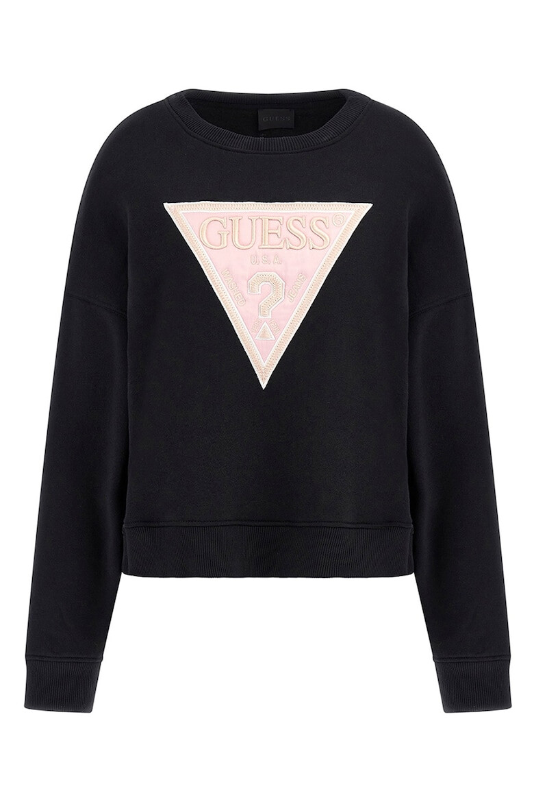 GUESS Bluza sport crop cu maneci cazute - Pled.ro