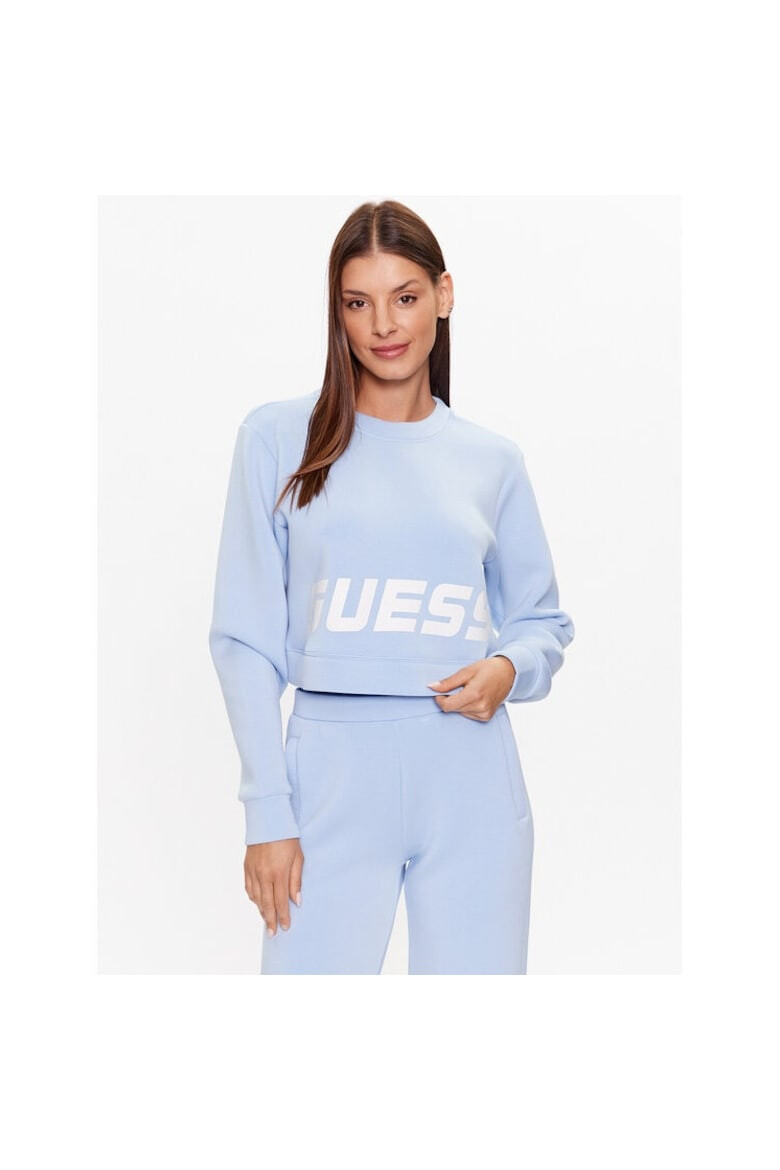 GUESS Bluza sport dama 856497 Albastru celest Viscoza - Pled.ro