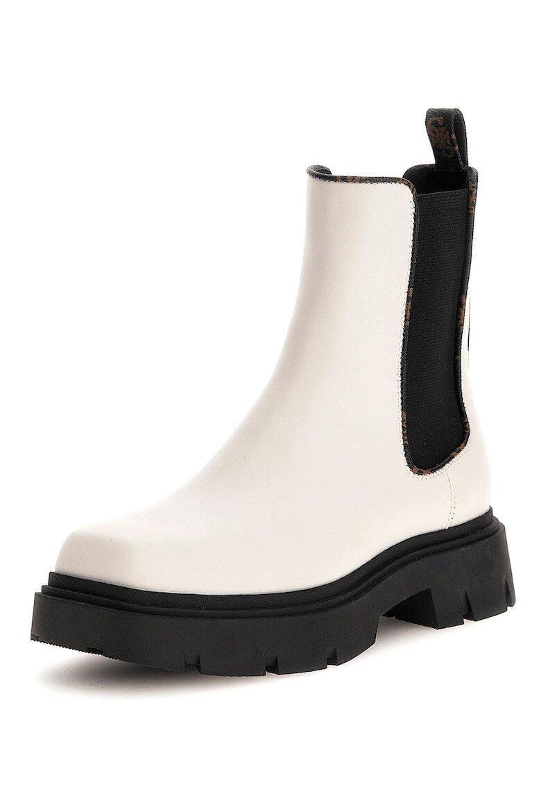 GUESS Botine Chelsea de piele ecologica cu varf patrat - Pled.ro