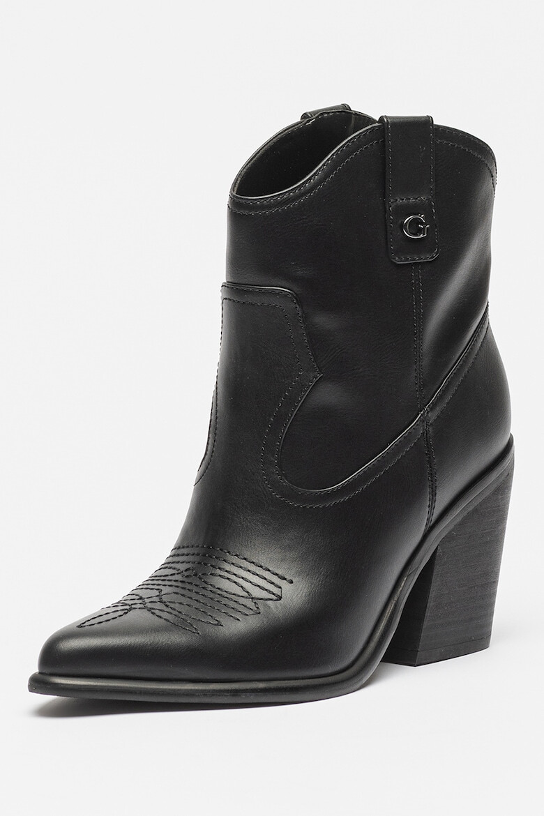 GUESS Botine de piele cu cusaturi contrastante Jallela - Pled.ro