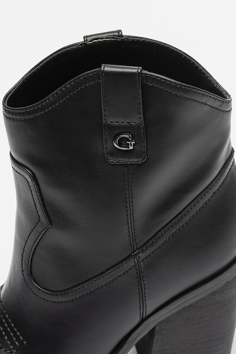 GUESS Botine de piele cu cusaturi contrastante Jallela - Pled.ro