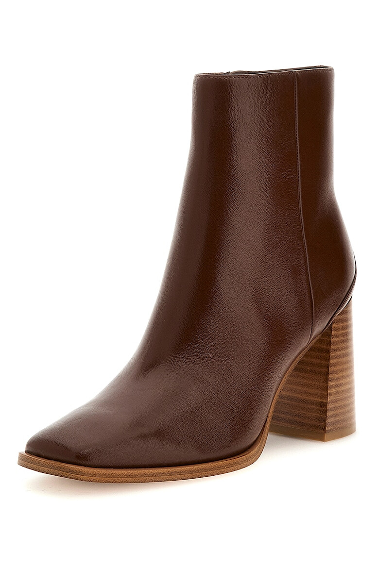 GUESS Botine de piele cu toc inalt - Pled.ro