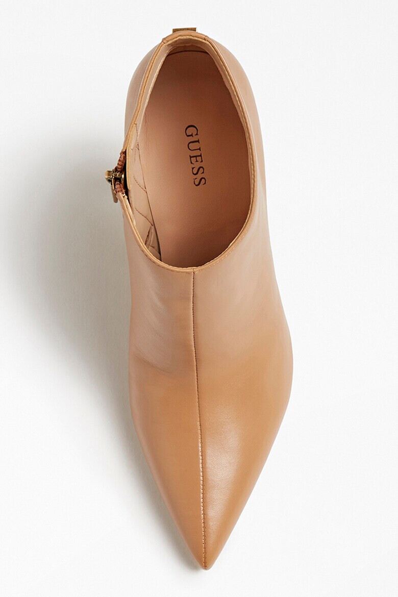 Guess Botine de piele cu varf ascutit - Pled.ro