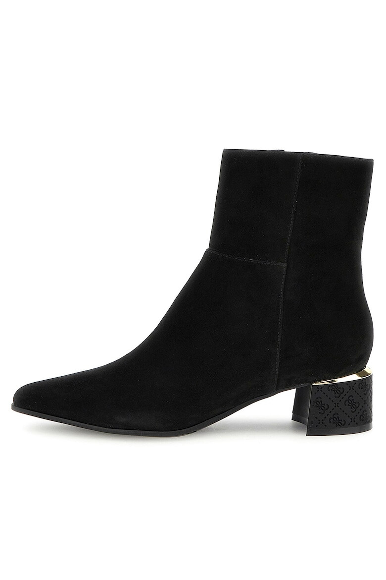 GUESS Botine de piele intoarsa Lukkie - Pled.ro