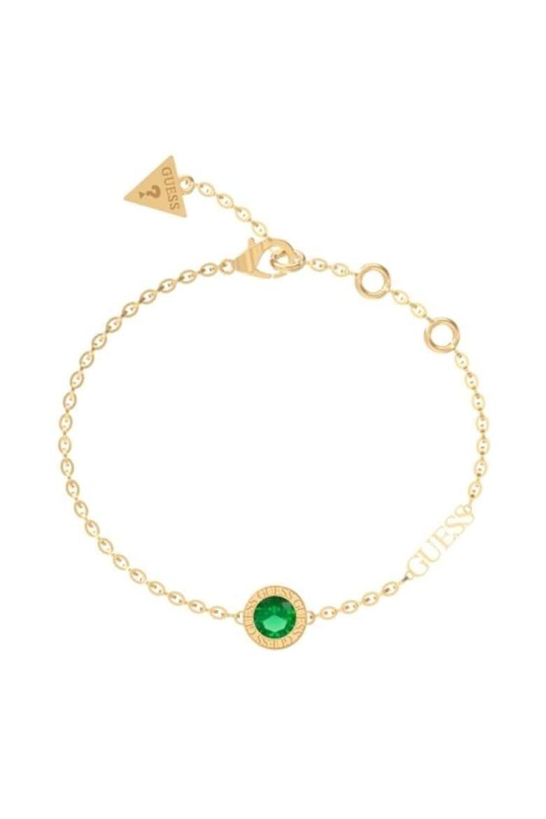 GUESS Bratara Color My Day cu cristal JUBB02246JWYGEM-L Auriu Verde - Pled.ro