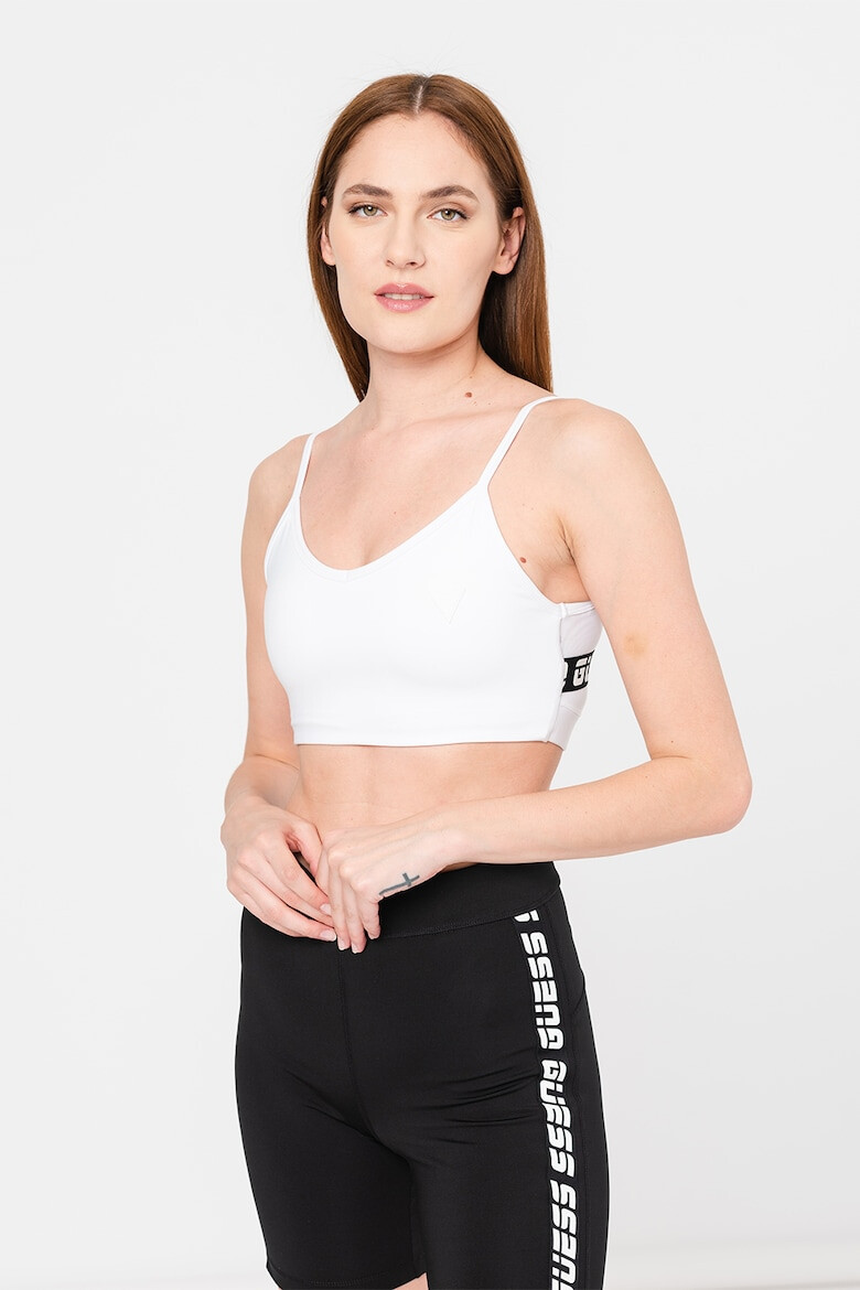 Guess Bustiera cu benzi logo pentru fitness - Pled.ro