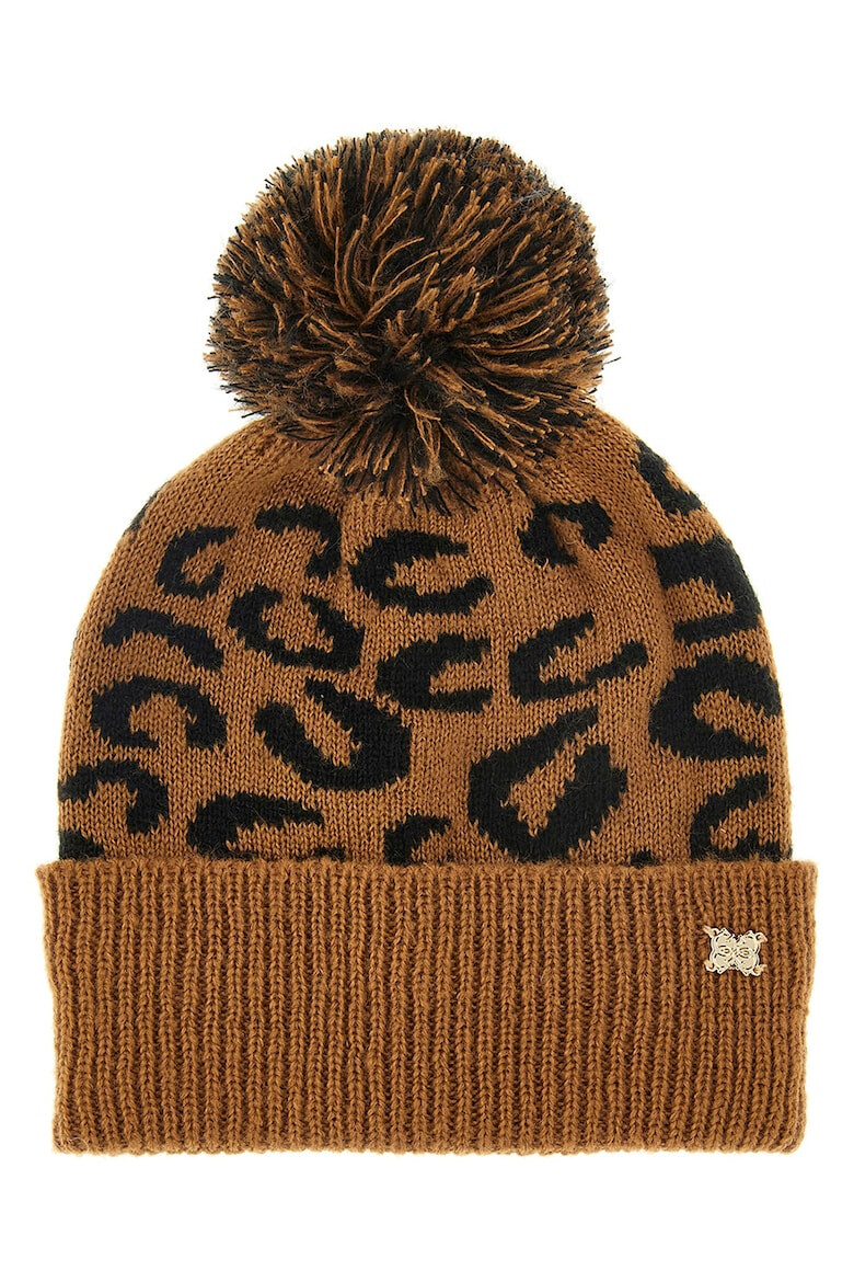 GUESS Caciula cu animal print si ciucure - Pled.ro