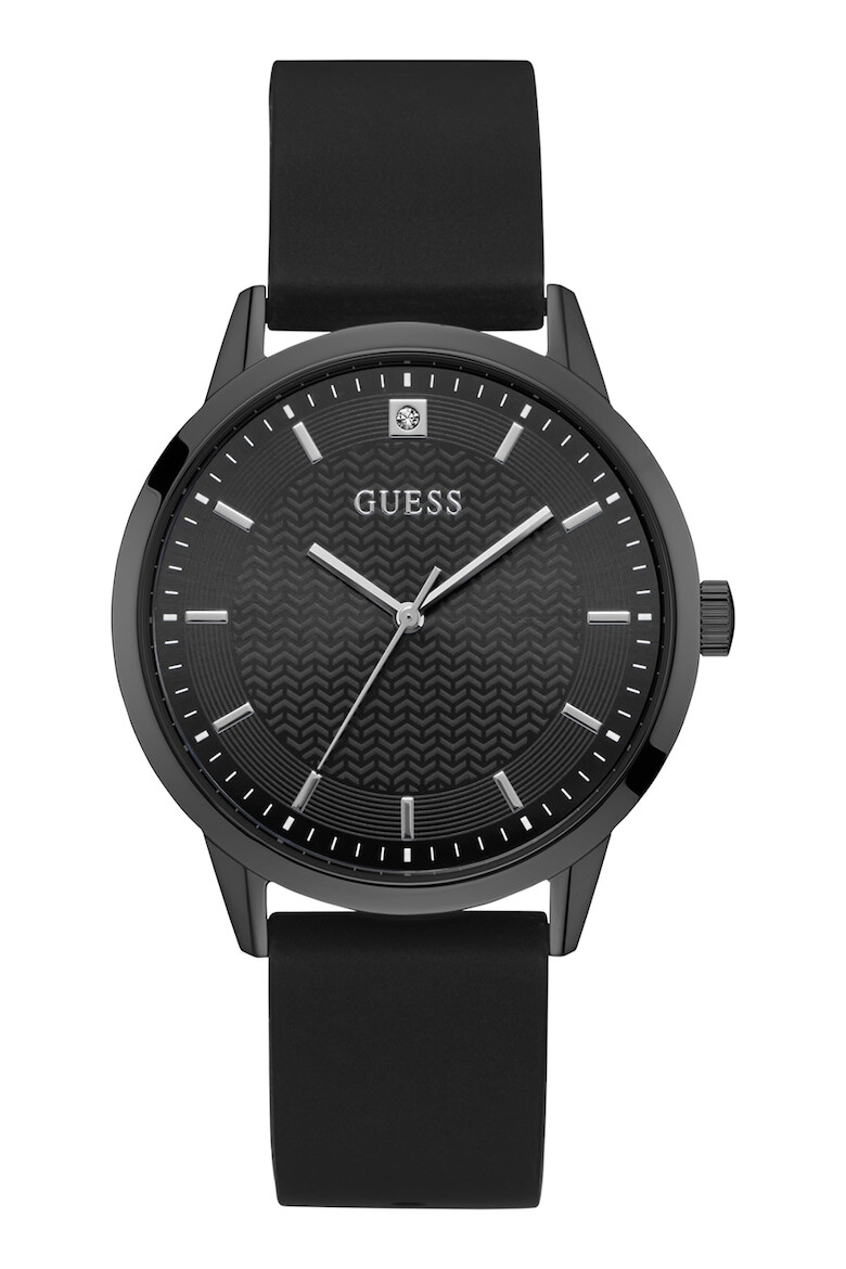 GUESS Ceas cu o curea de silicon si logo pe cadran - Pled.ro