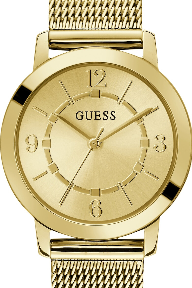 GUESS Ceas quartz cu bratara din otel inoxidabil cu model plasa - Pled.ro