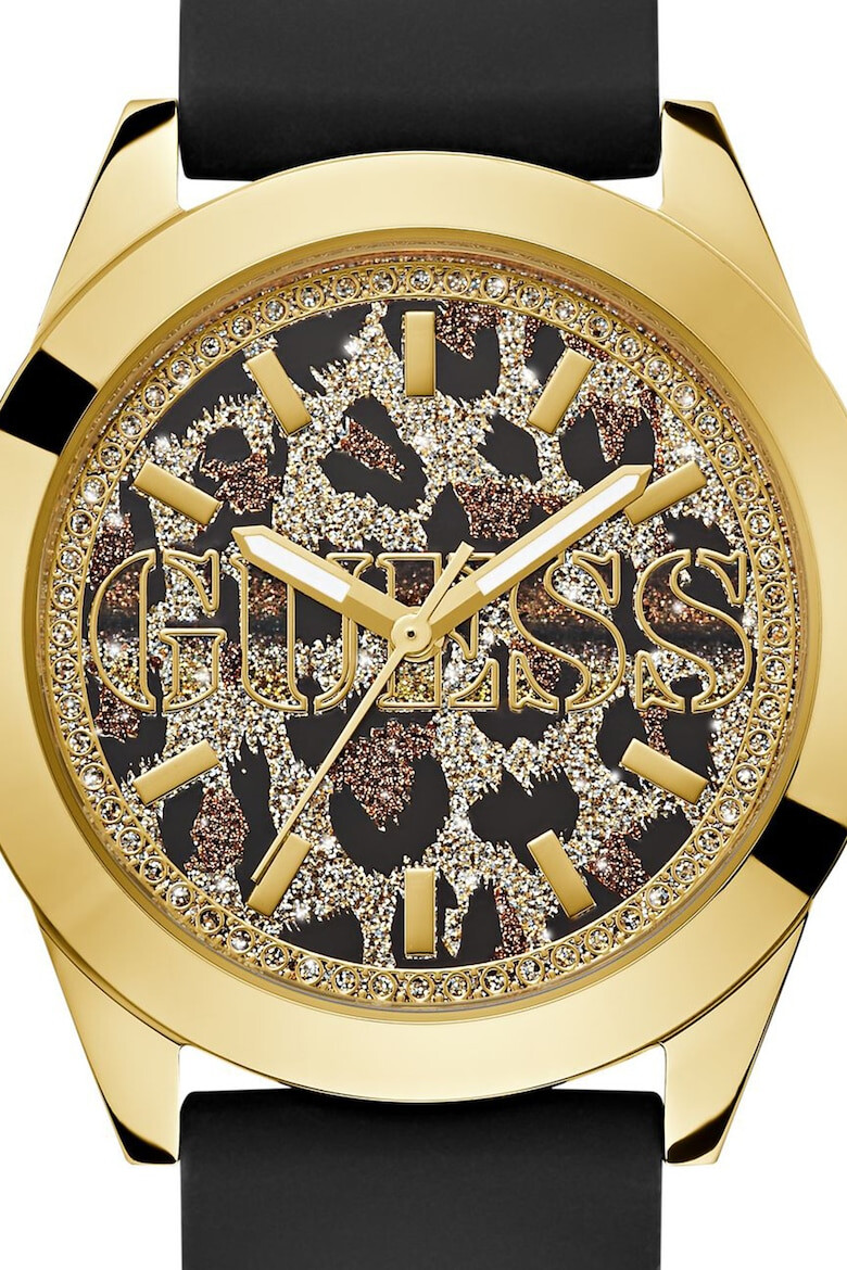 GUESS Ceas rotund cu o curea de silicon - Pled.ro