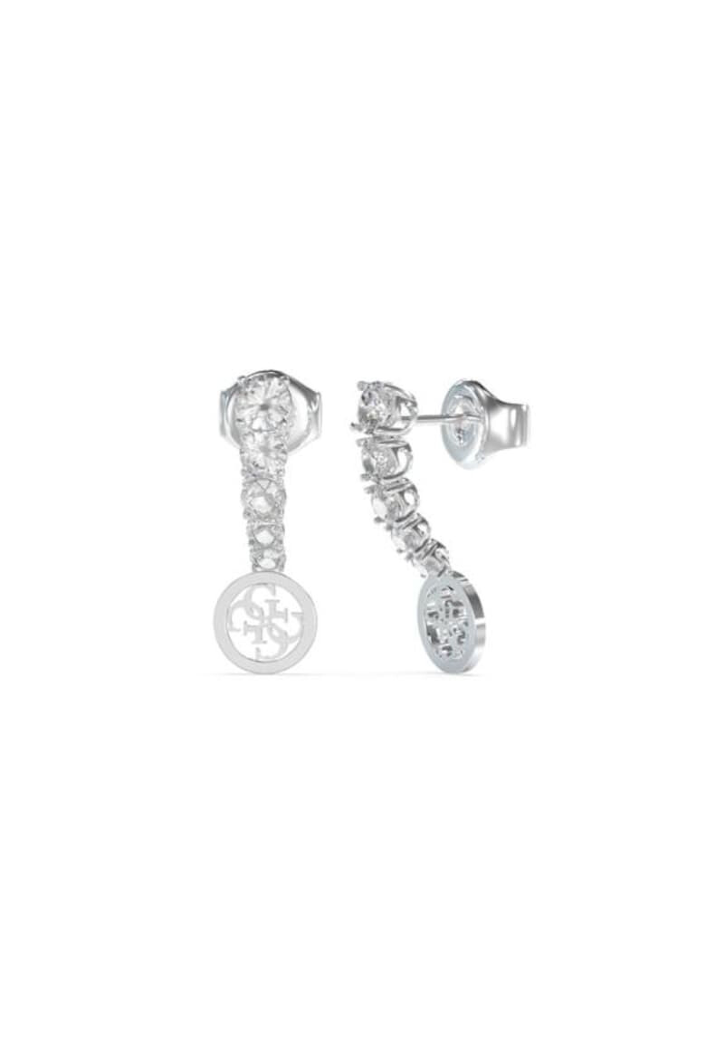 GUESS Cercei Studs Party cu cristale JUBE02152JWRHT-U Argintiu - Pled.ro