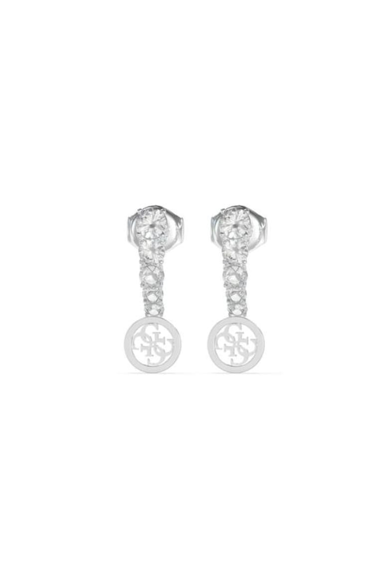 GUESS Cercei Studs Party cu cristale JUBE02152JWRHT-U Argintiu - Pled.ro