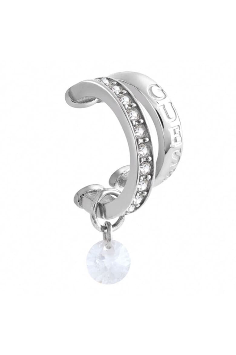 GUESS Cercel Crazy Earring cuff si cristale JUBE03294JWRHT-U Argintiu - Pled.ro