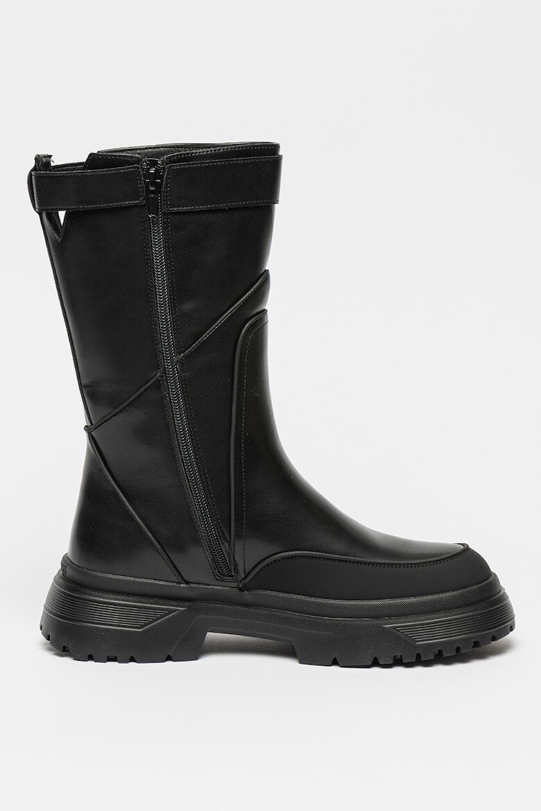 GUESS Cizme mid-calf de piele ecologica Pamelon - Pled.ro