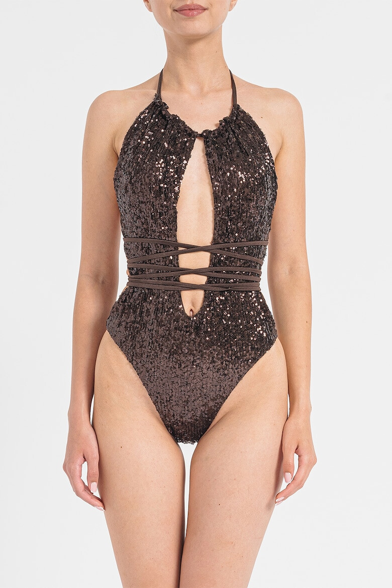 Guess Costum de baie intreg cu model stralucitor - Pled.ro