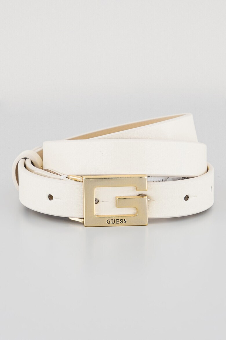 GUESS Curea de piele ecologica cu catarama cu logo - Pled.ro