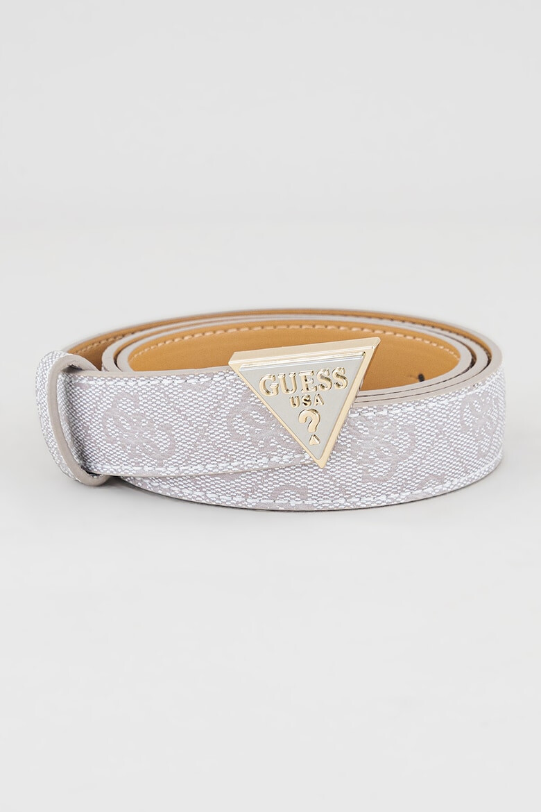 GUESS Curea de piele ecologica cu imprimeu logo - Pled.ro