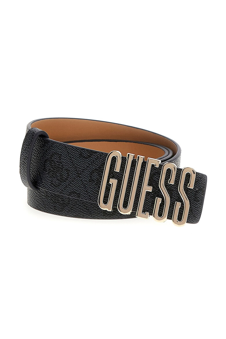 GUESS Curea de piele ecologica cu imprimeu logo Noelle - Pled.ro