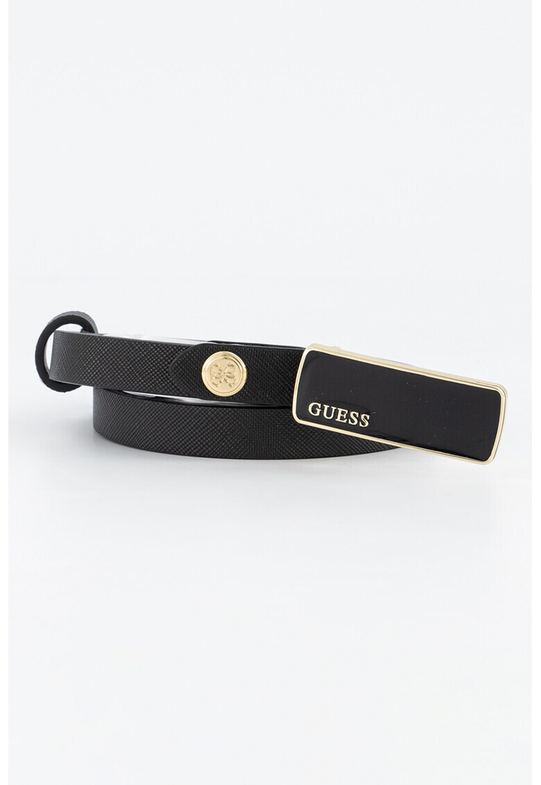 Guess Curea de piele ecologica cu logo - Pled.ro