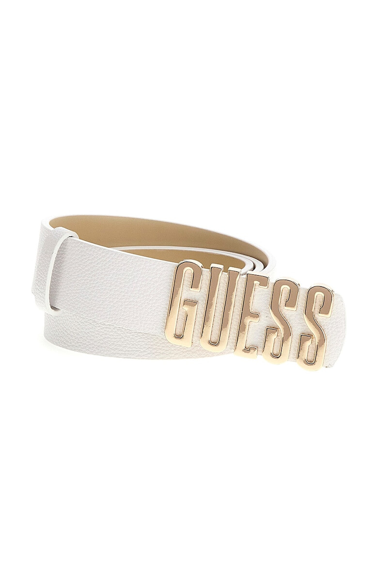 GUESS Curea de piele ecologica cu logo metalic Vikky - Pled.ro