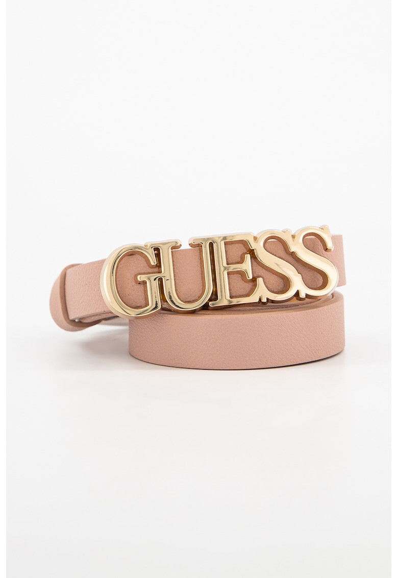 Guess Curea de piele ecologica cu logo Noelle - Pled.ro