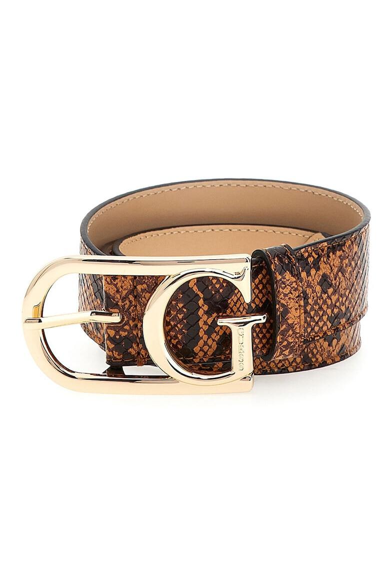 GUESS Curea de piele ecologica cu model - Pled.ro