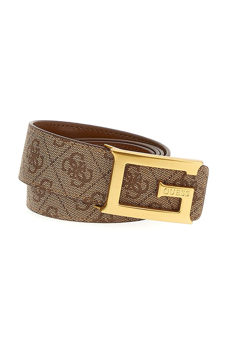 GUESS Curea de piele ecologica cu model - Pled.ro