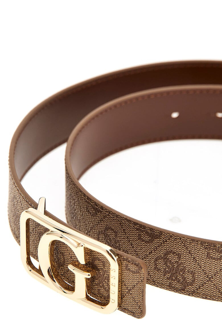 GUESS Curea de piele ecologica cu model monograma - Pled.ro