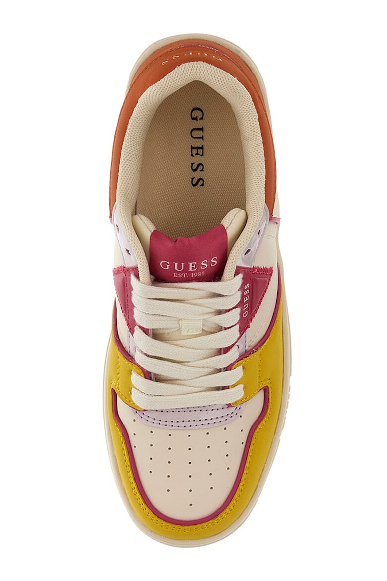 GUESS Eco-Leather Sneakers With Colorblock Aspect - Pled.ro