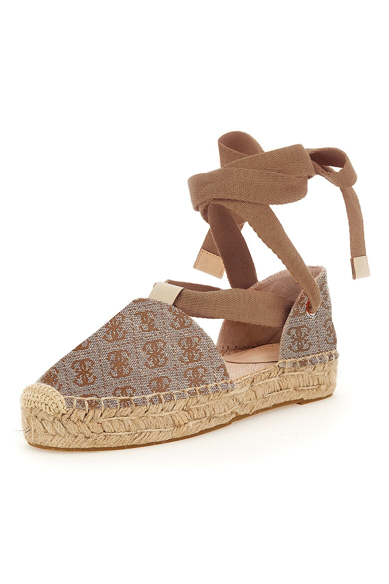 Guess Espadrile cu barete infasurabila cu monograma - Pled.ro