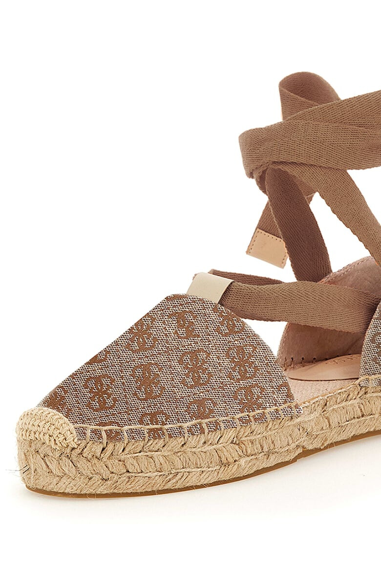 Guess Espadrile cu barete infasurabila cu monograma - Pled.ro