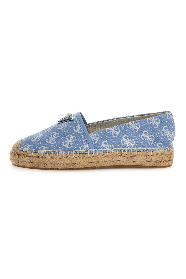 GUESS Espadrile cu logo si garnituri de piele - Pled.ro