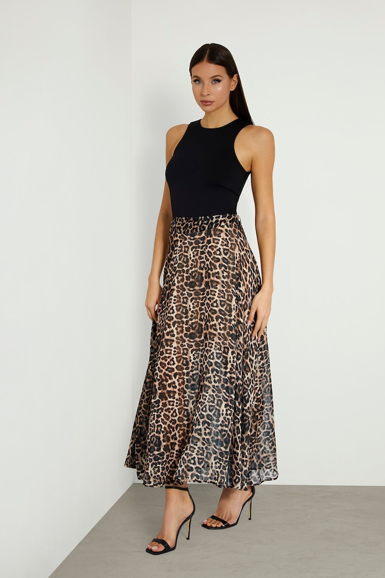 GUESS Fusta maxi cu animal print - Pled.ro