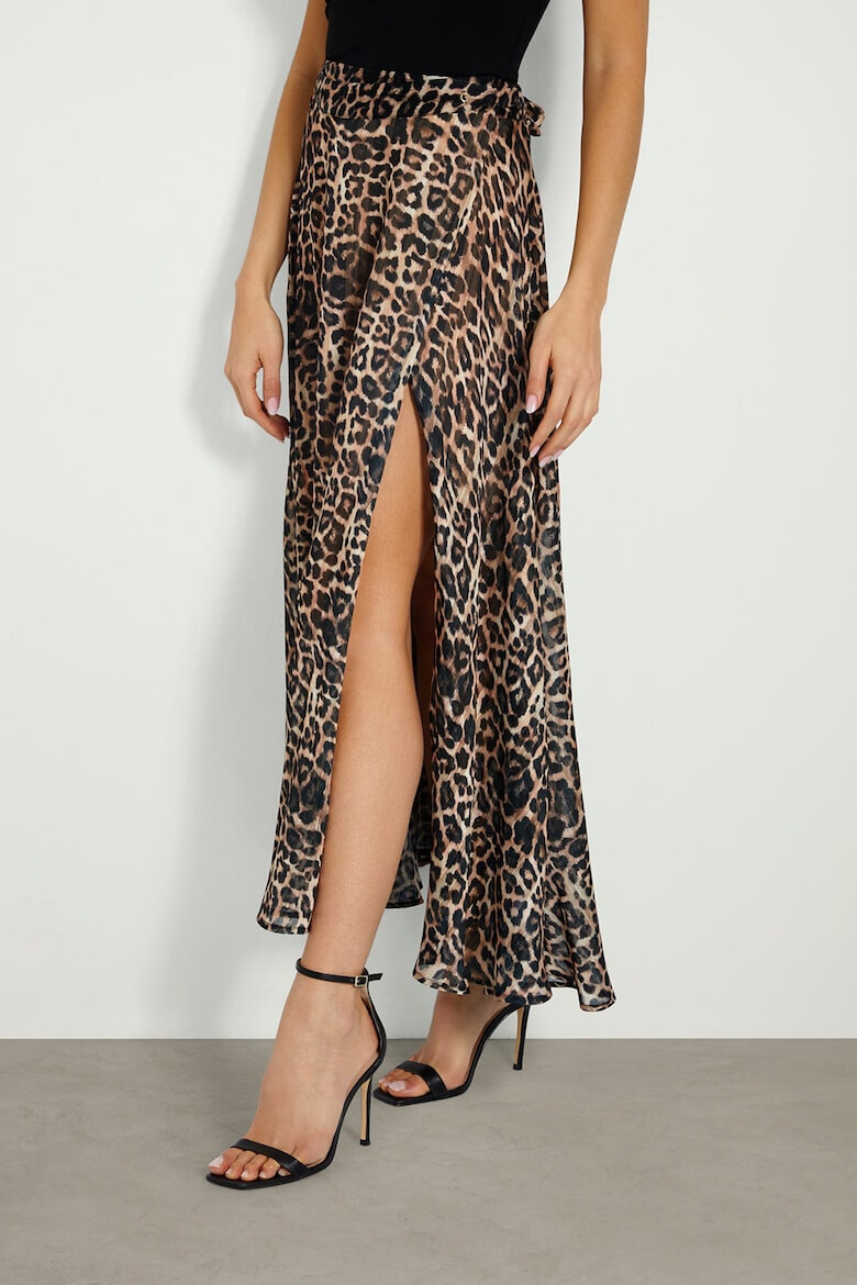 GUESS Fusta maxi cu animal print - Pled.ro